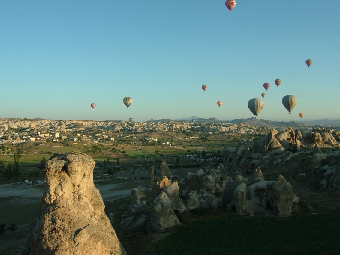 Private flight to Capadocia in Turkey.